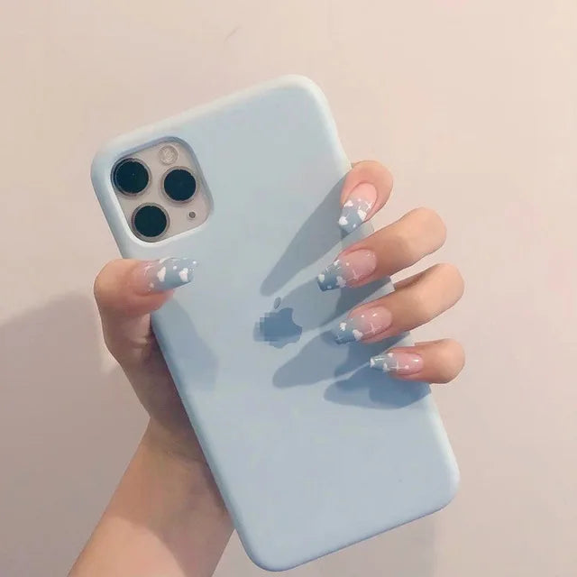 Blue Flame Love Press-On Nails