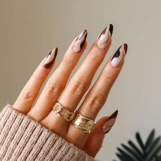 Blue Flame Love Press-On Nails