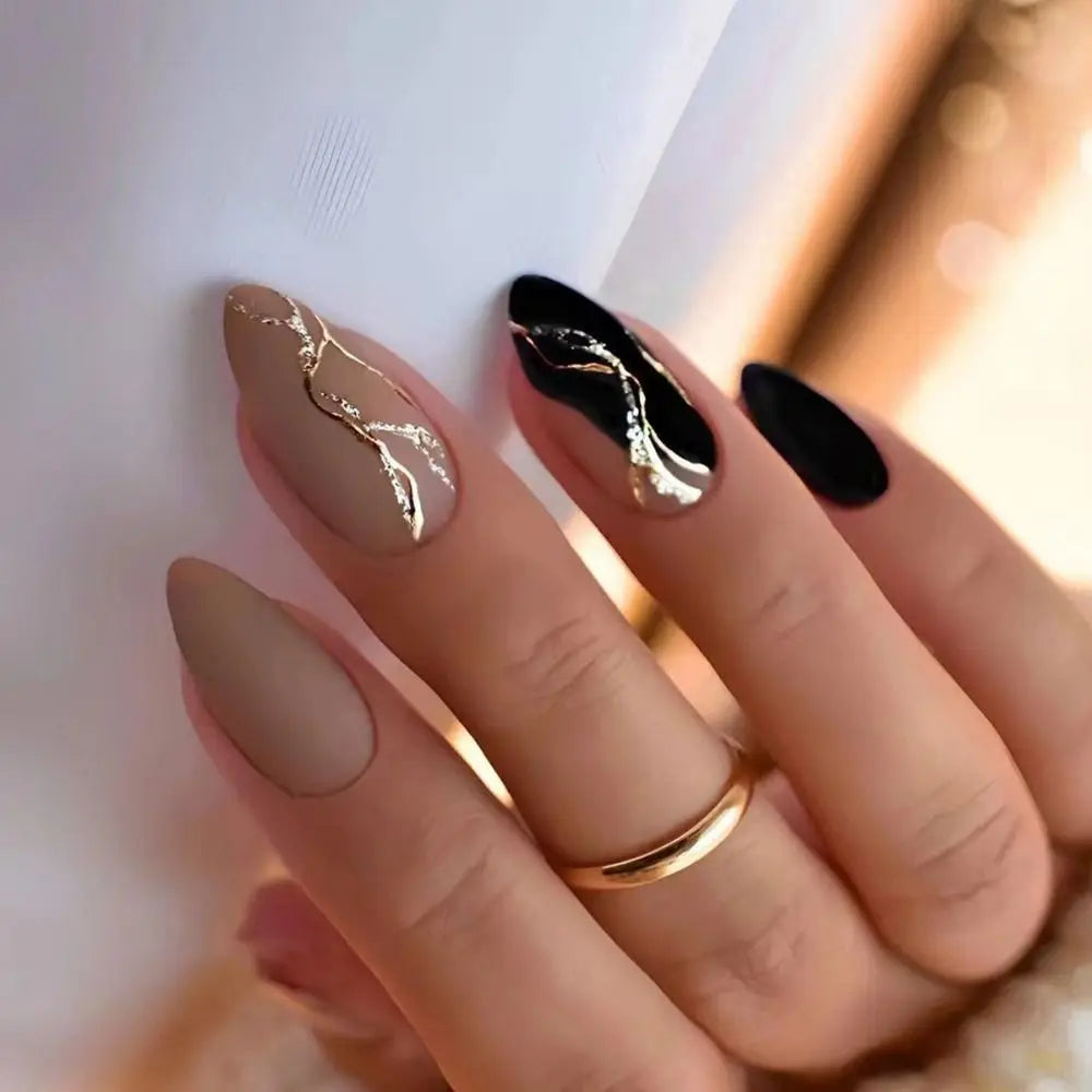 Cherry French Almond Press-On Nails