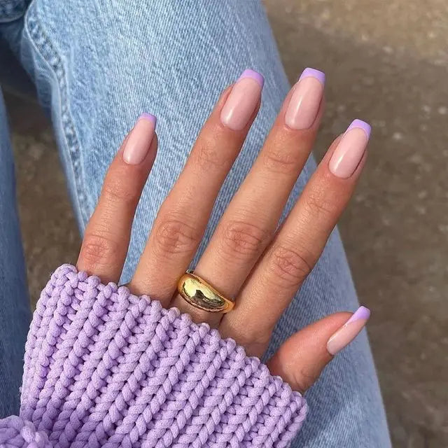 Blue Flame Love Press-On Nails