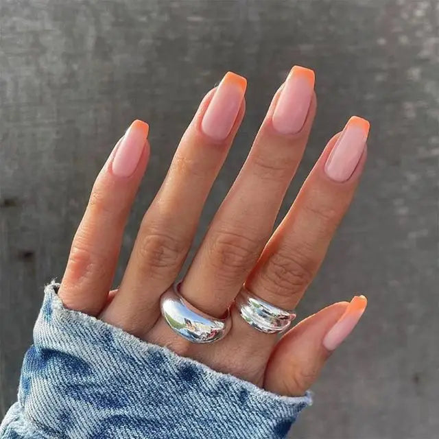 Blue Flame Love Press-On Nails
