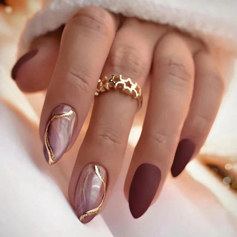 Chic Almond Press-On Nails