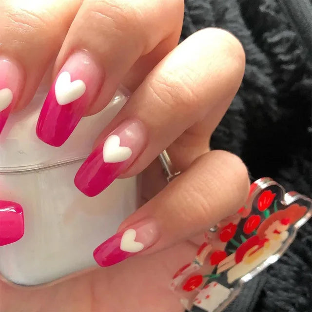 Blue Flame Love Press-On Nails